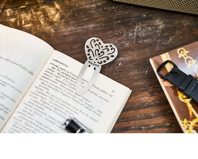 Bookmark Heart Silver Plated With Sugared Almonds Selezione Zanolli 170628 592208304hx