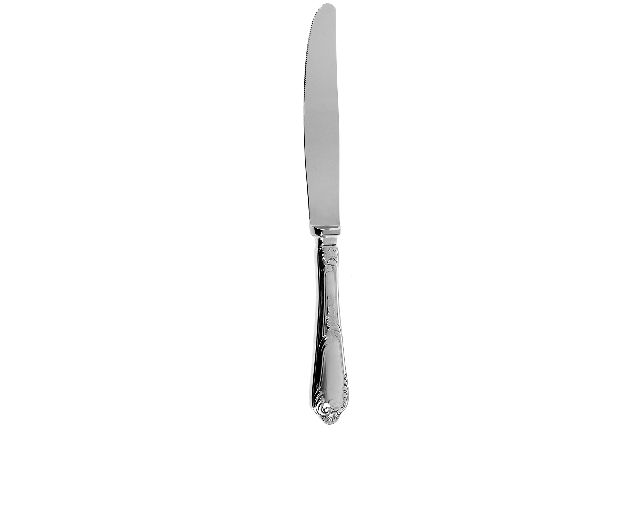 Coltello tavola laurier alpacca argentata con manico cavo