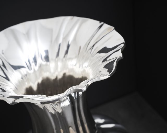 Vase Torcion Silver Zanolli Vintage 190531 Us0008754