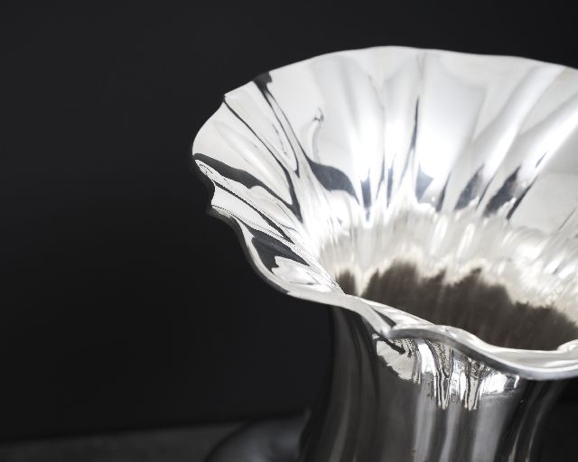 Vase Torcion Silver Zanolli Vintage 190531 Us0008754