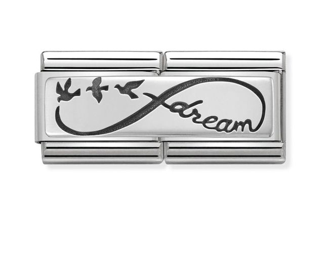 Infinito dream composable acciaio e argento