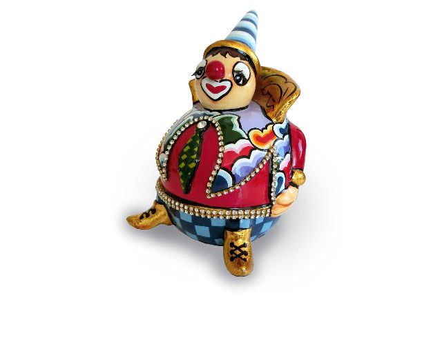 Clown alfredo s dipinto a mano
