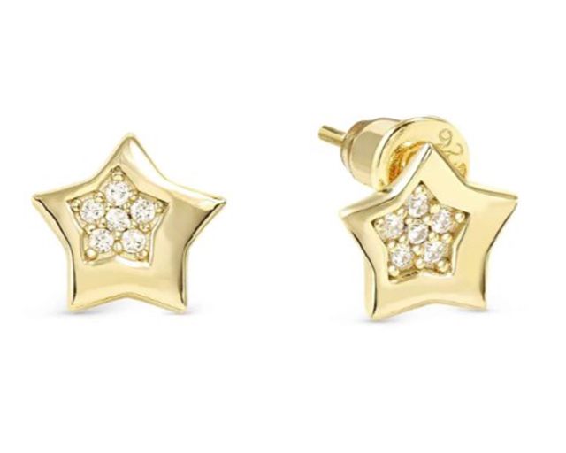 Earrings petit sparkle silver star