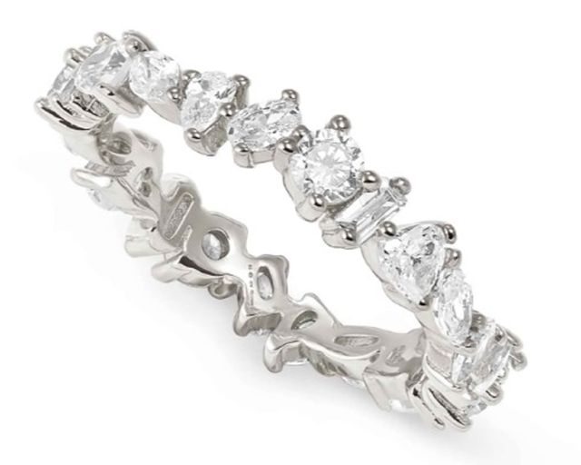 Anello colour wave argento con cubic zirconia