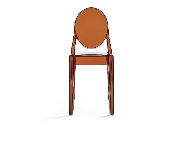 Set Of Chairs Victoria Ghost Amber 2 Pieces Kartell 176338 906g4857z2