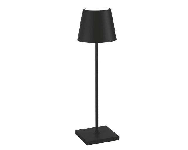 Lampada da tavolo poldina pro nero