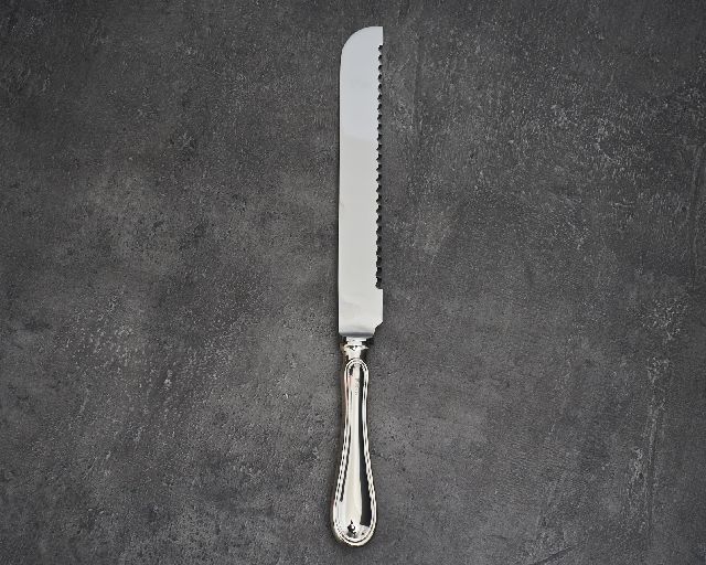 Coltello pane/panettone argento 33 grammi in stile inglese usato ricondizionato