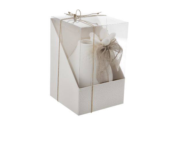 Favor Box Duo Pelle White 11 X 11 X H165 Selezione Zanolli