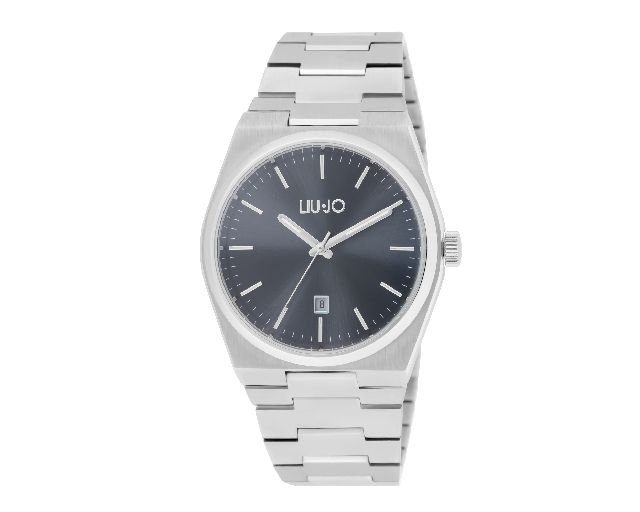 Orologio uomo lj cool acciaio quadrante nero e cinturino acciaio