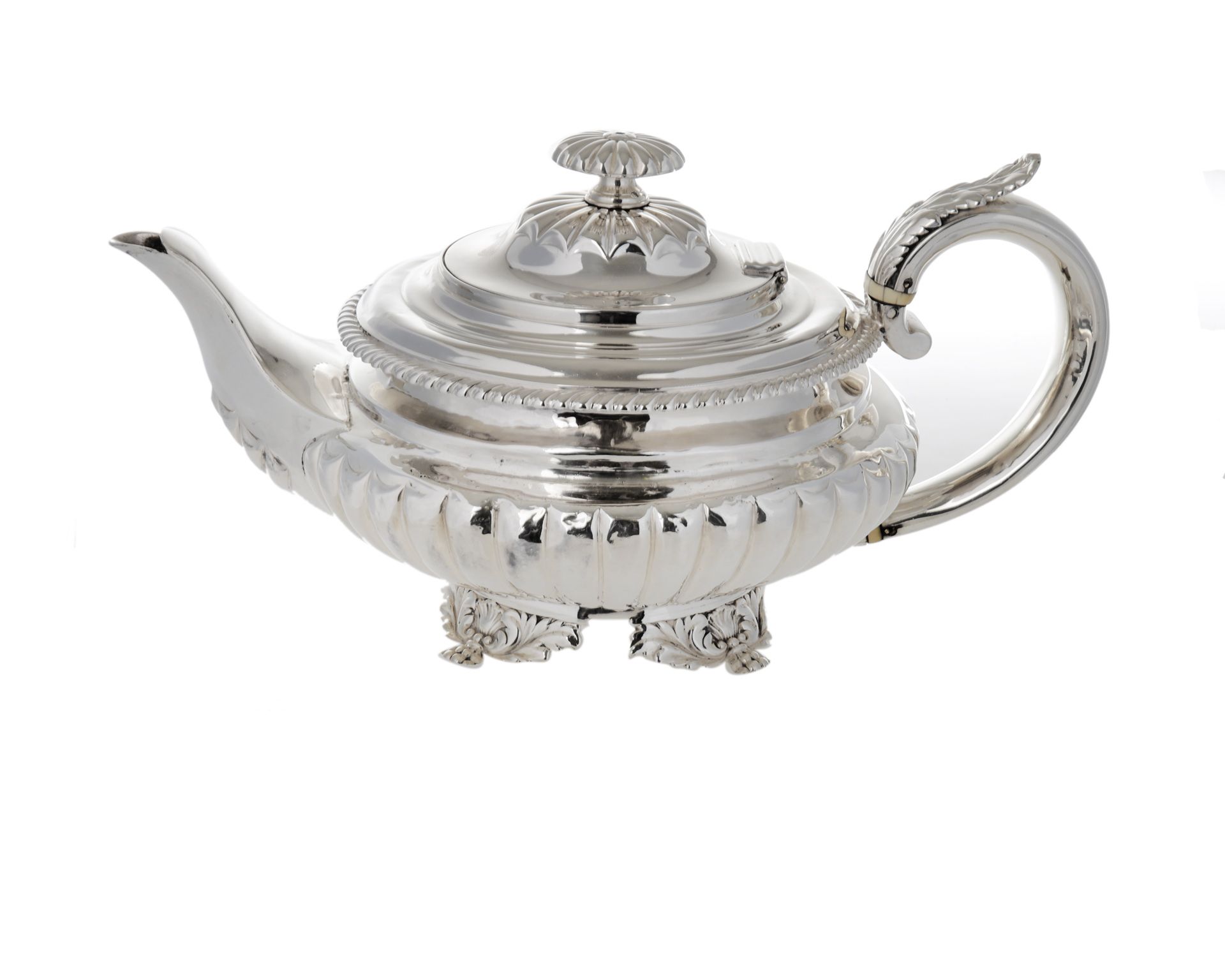 Teiera Argento In Stile Inglese Usato Ricondizionato Zanolli Vintage 156520 Us0001434