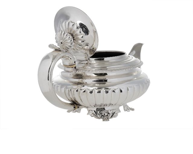 Teiera Argento In Stile Inglese Usato Ricondizionato Zanolli Vintage 156520 Us0001434
