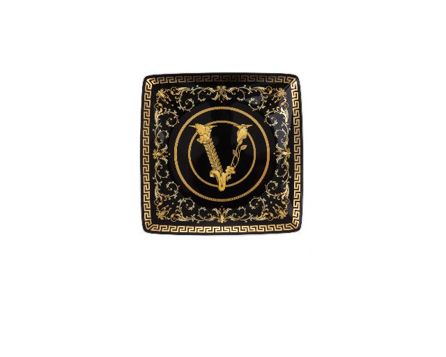 Plate virtus gala porcelain black