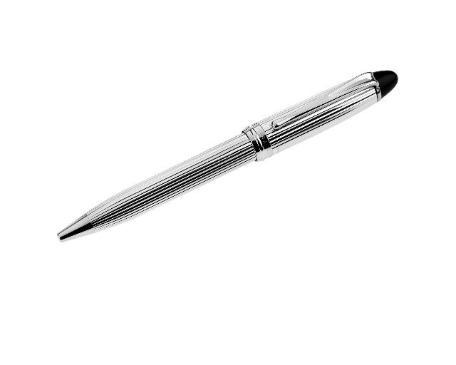 Ballpoint pen ipsilon silver linear chisel
