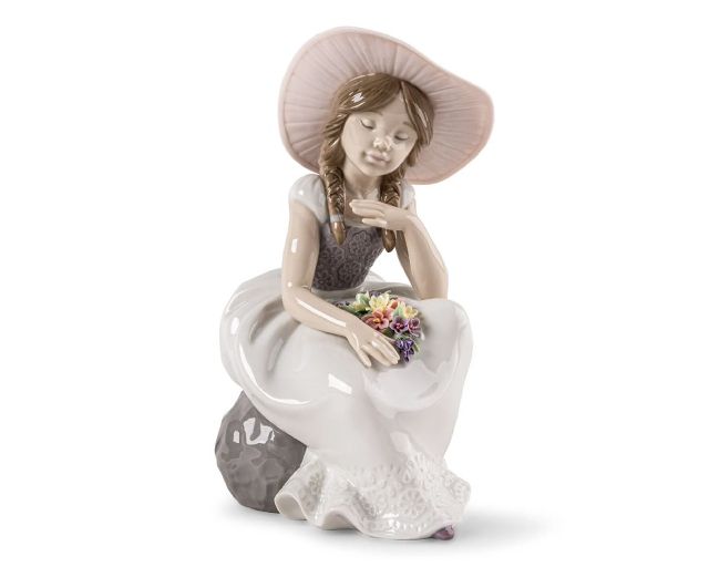 Bimba è arrivata la primavera porcellana