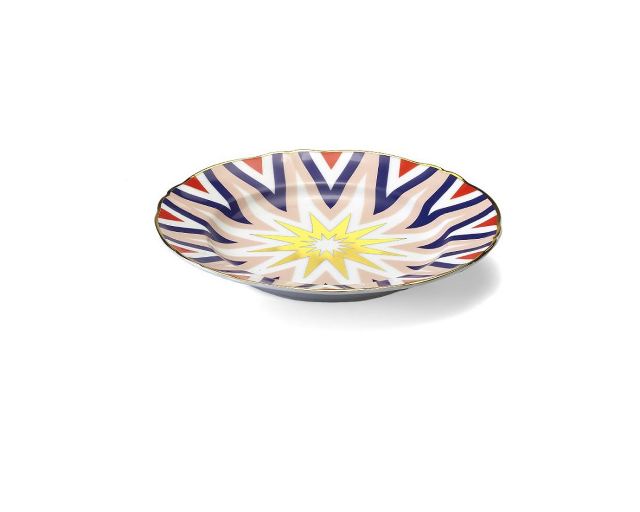 Piatto Dessert Abracadabra Folgore Porcellana Bitossi Home 162629 954abr00023