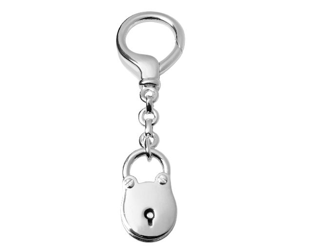 Keyring lucchetto silver
