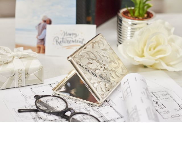 Cigarette Box Silver With Flower Engraving Selezione Zanolli 140021 5660553psis0