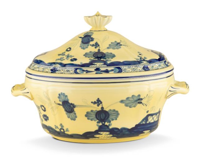 Zuppiera oriente italiano citrino porcellana