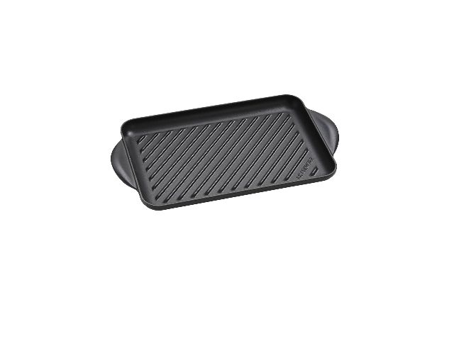 Grill rettangolare tradition ghisa nero matt