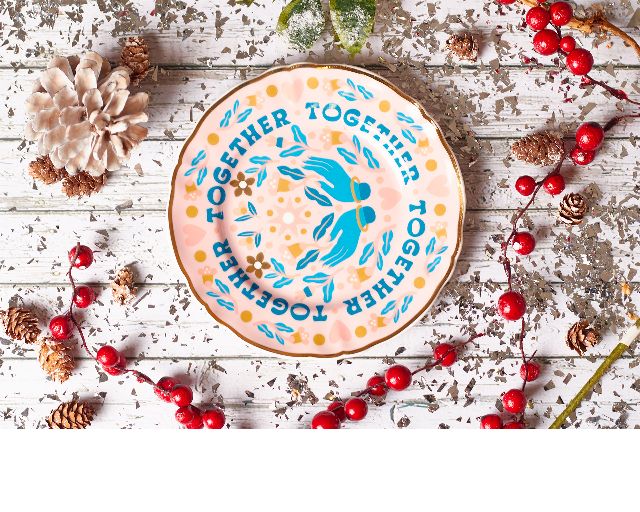 Plate The Love Party Porcelain Together Bitossi Home 173470 954car00003