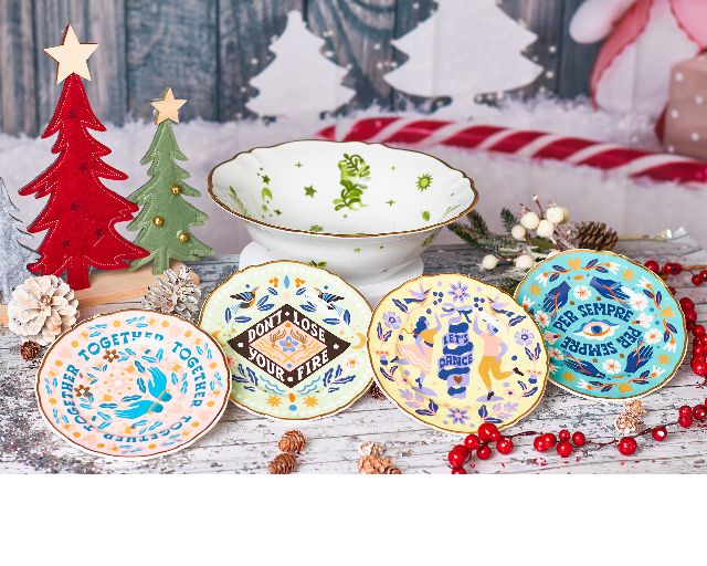 Plate The Love Party Porcelain Together Bitossi Home 173470 954car00003