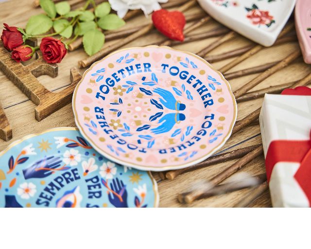 Plate The Love Party Porcelain Together Bitossi Home 173470 954car00003