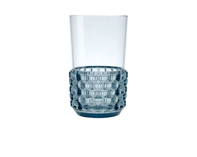 Drink glass jellies family light blue