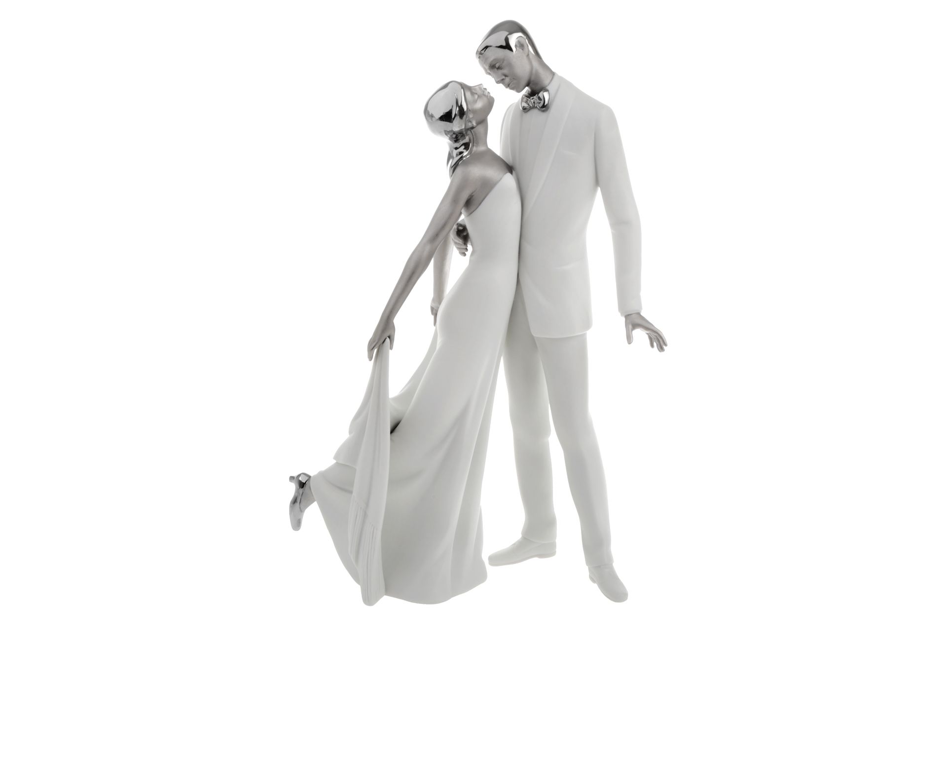 Happy Anniversary Porcelain Silver Lustre Lladro