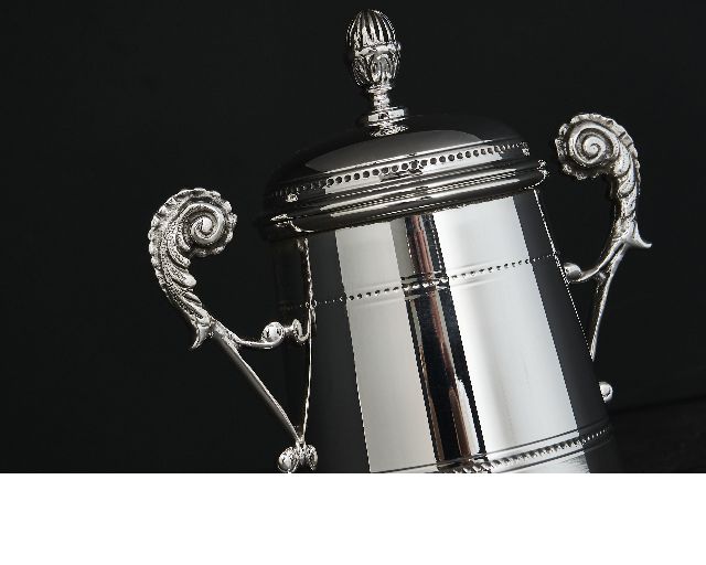 Sugar Bowl Silver Zanolli Vintage 176719 Us0005217