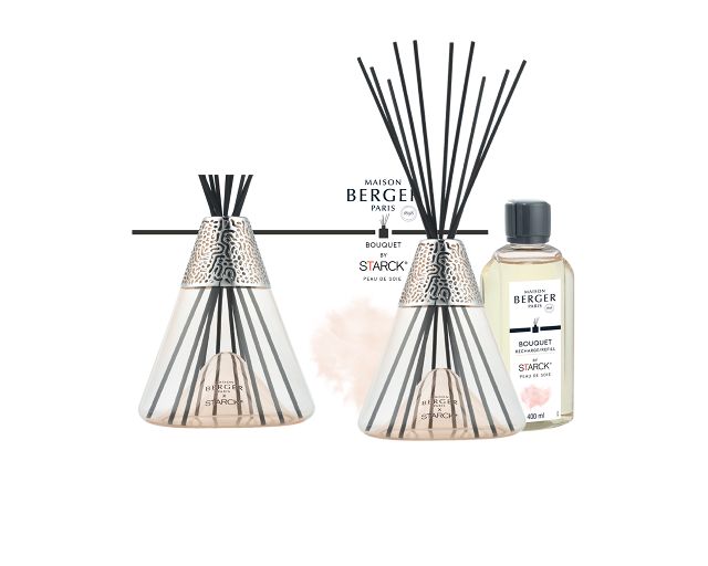 Bouquet Profumatore X Starck Rose Con Fragranza Peau De Soie Maison Berger Paris