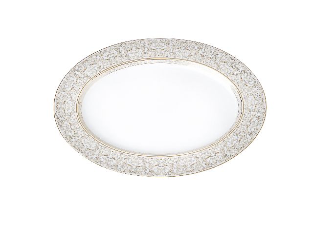 Oval plate medusa gala porcelain