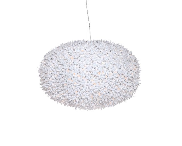 Lampada sospensione bloom bianca