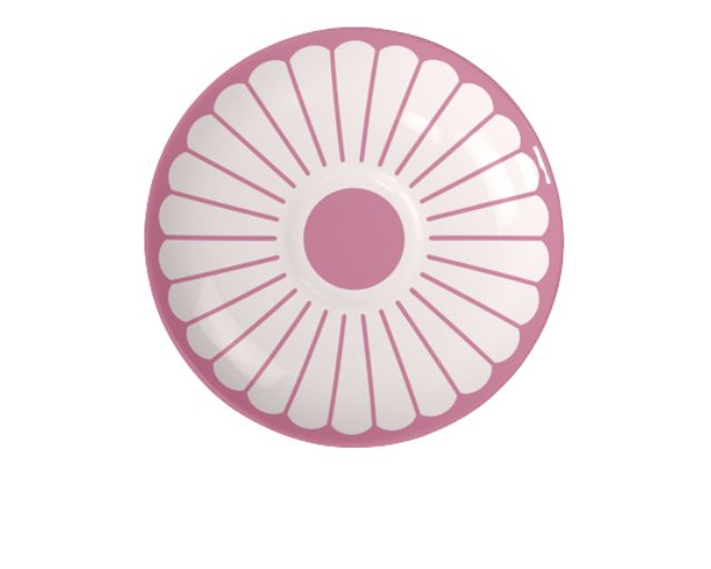 Piattino tazza caffè fleur cassis porcellana