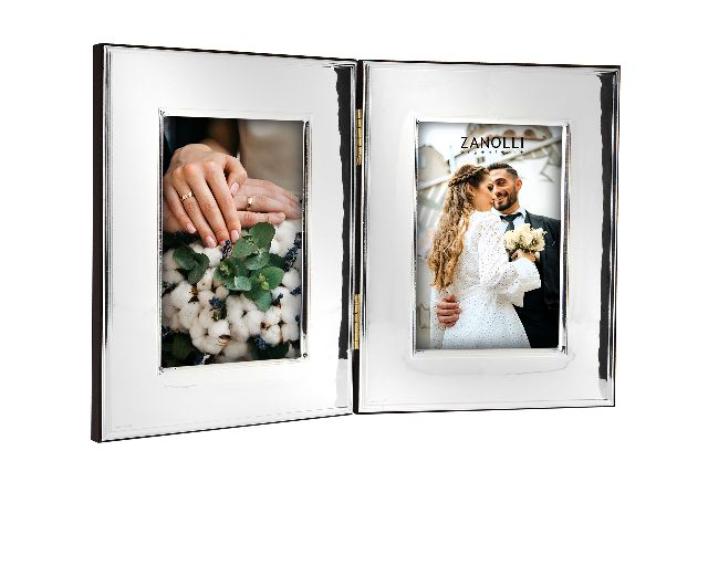 Double picture frame milord bilaminated silver