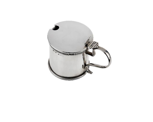 Mustard pot silver 65 grammi birmingham (gb) 1909-1910