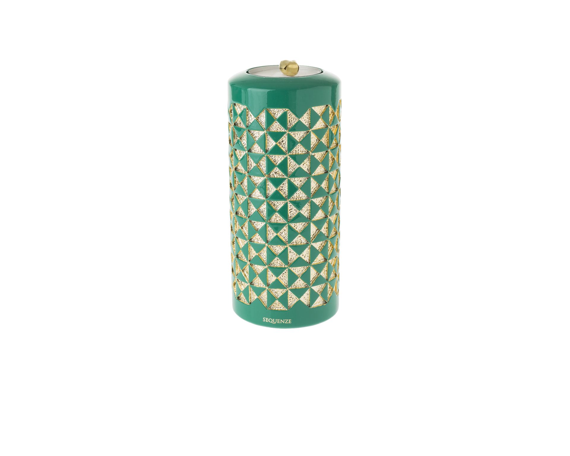 Candle Holder Rombi Green Selezione Zanolli 164425 875ca04022v