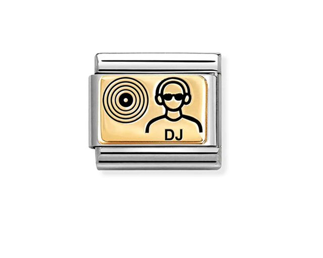 Dj composable steel gold and enamel