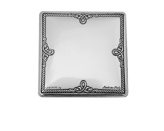 Plaque bilaminated silver