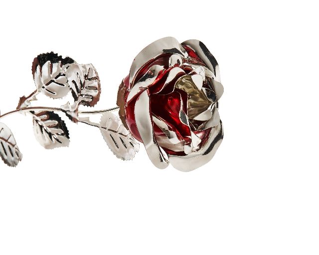 Bomboniera Rosa Bordeaux Silver Plated Selezione Zanolli 179590 5922213s