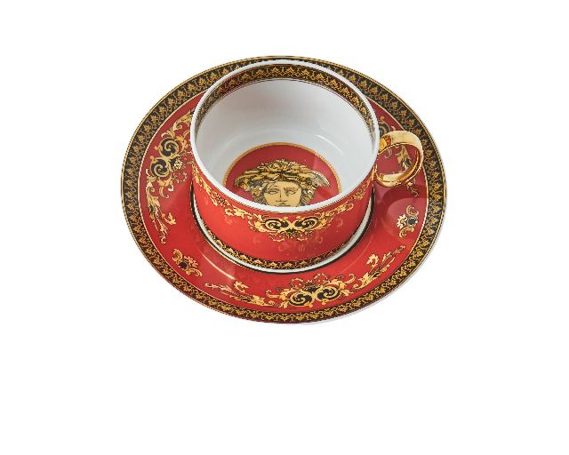 Tea Cup Medusa Porcelain With Saucer Versace 176109 I1933540960514640