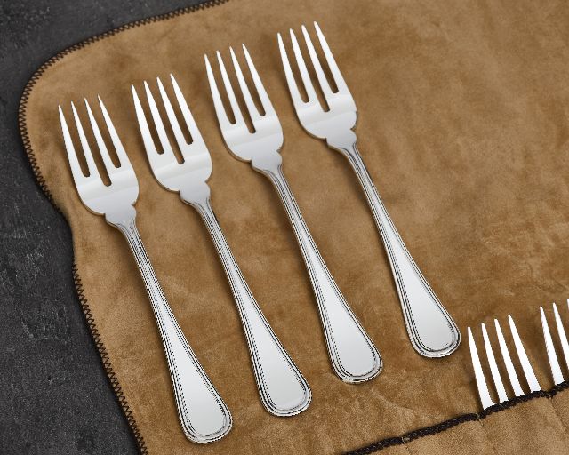 Servizio Posate Pesce Argento 24 Pezzi In Stile Inglese Usato Ricondizionato Zanolli Vintage 188018 Us0007872