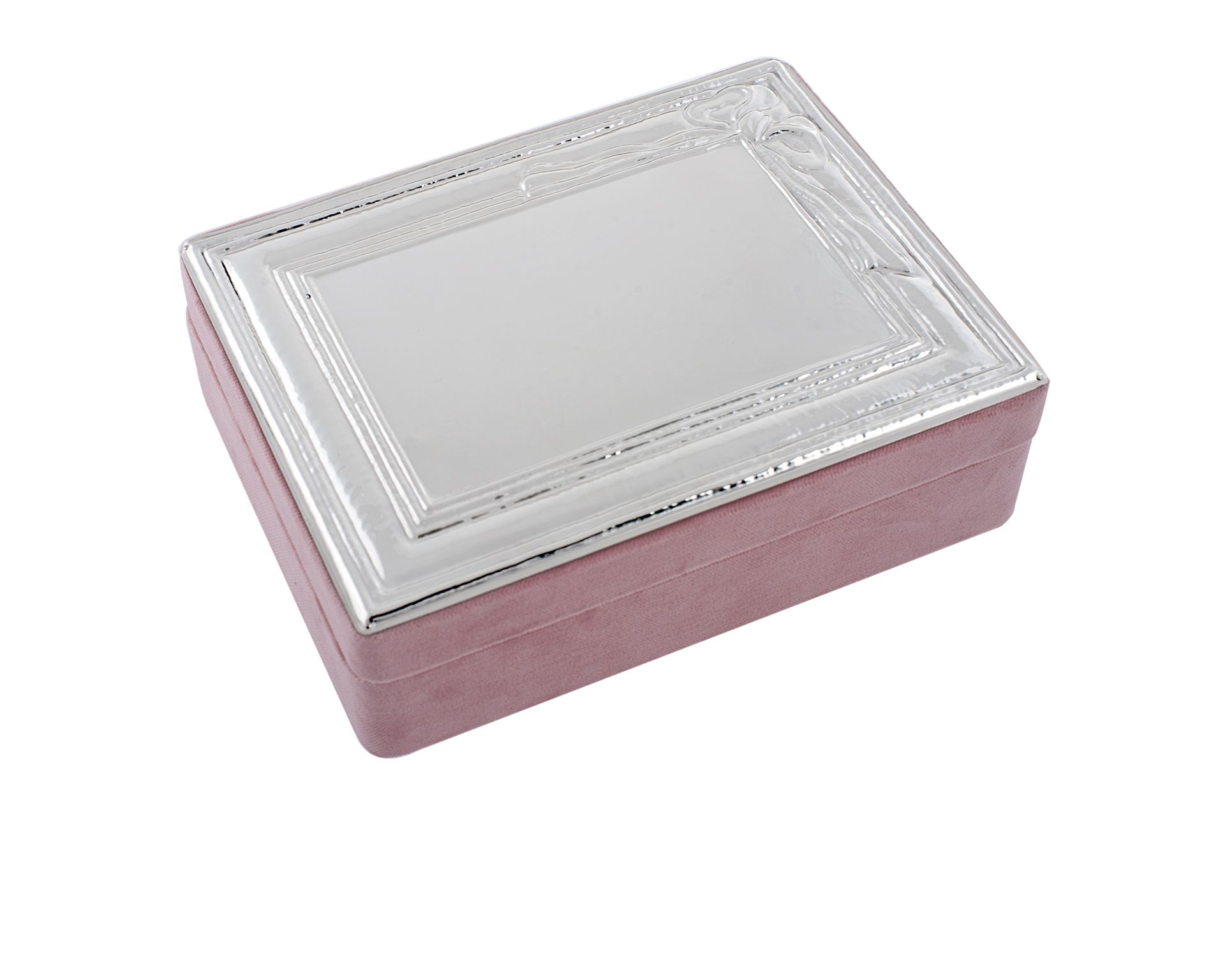 Scatola Portagioie Argento E Velluto Rosa Selezione Zanolli 8663 248sc544ra