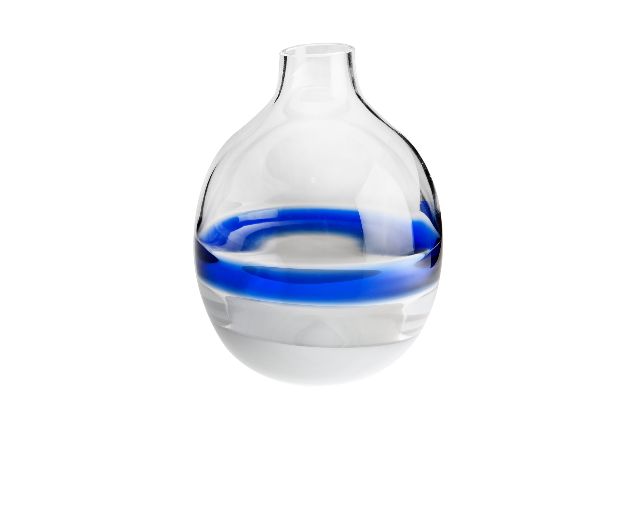 Vase singleflower capri murano glass