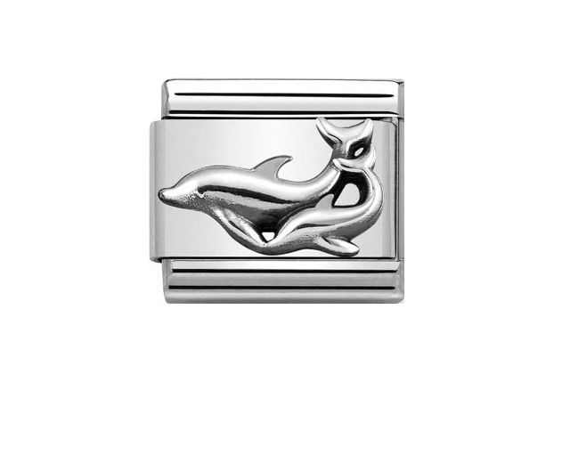 Dolphins composable steel and silver