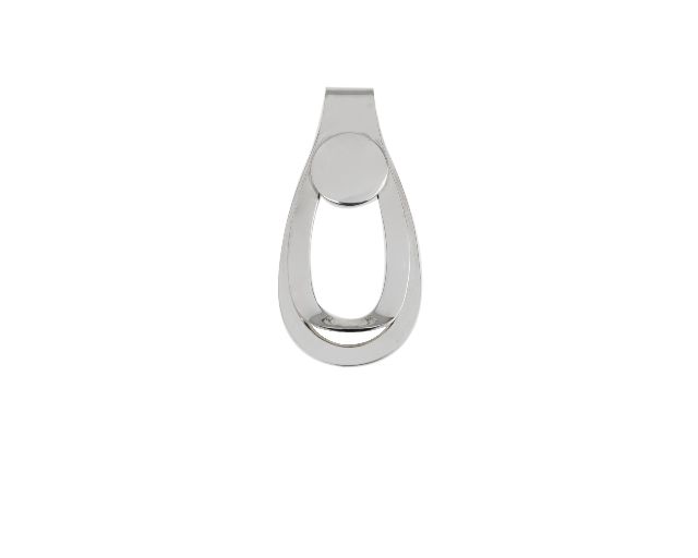 Money clip silver with round