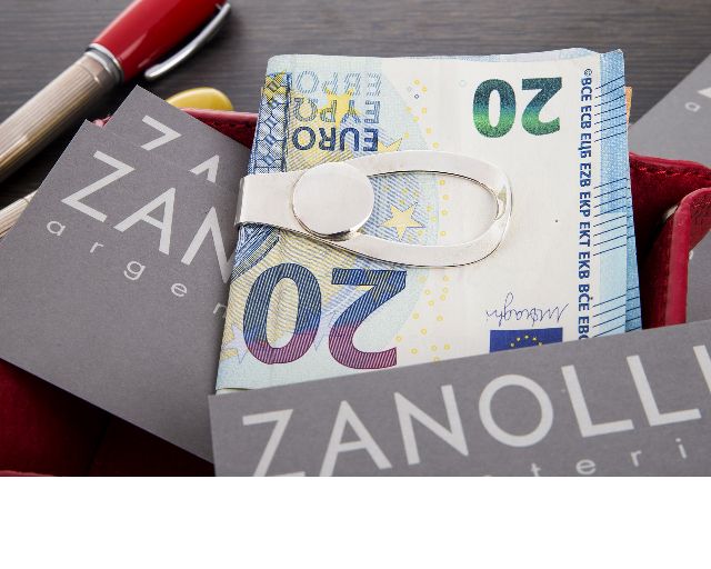 Money Clip Silver With Round Selezione Zanolli 152706 925fs451l