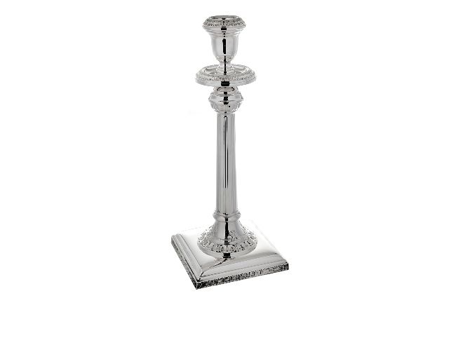 Candleholder empire silver single stem