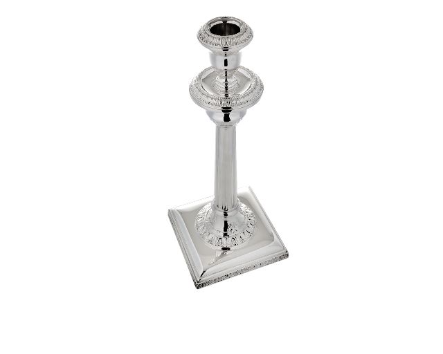 Candleholder Empire Silver Single Stem Selezione Zanolli