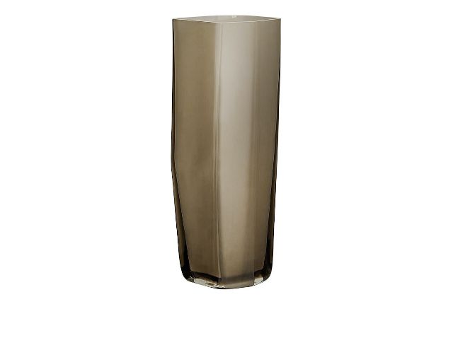 Vaso torre vetro di murano marrone