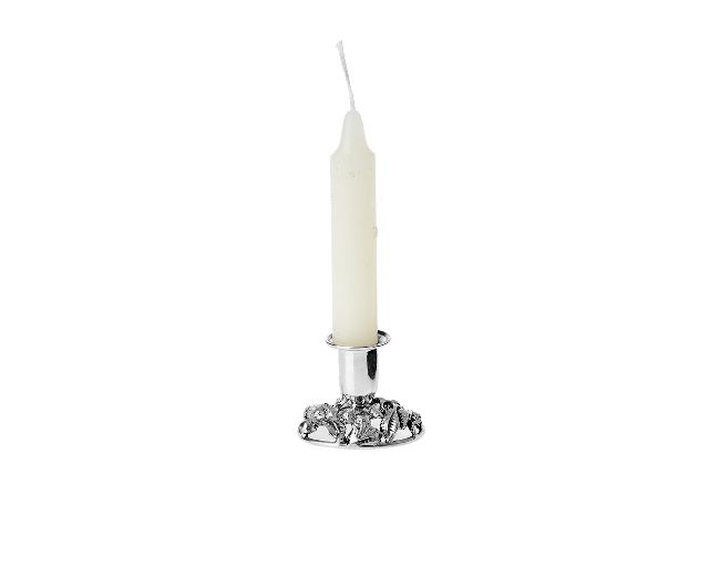 Candleholder strawberries silver